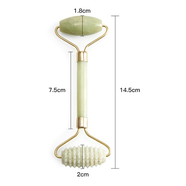 Jade Roller Massager for Face Roller Gua Sha Jade Stone Face Massager Beauty Thin Face Lift Anti Wrinkle Facial Skin Care Tools