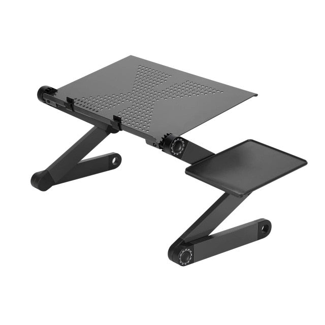 Adjustable Aluminum Laptop Desk Ergonomic Computer Desk Portable TV Bed Lapdesk Tray PC Table Stand Notebook Table Desk Stand