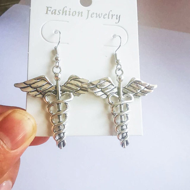 Big Cross Dangle Drop Earrings For Women Korean Trendy Punk Goth Gothic Vintage Statement Fashion Jewelry Steampunk Accessories