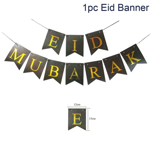 Balloons Decor Ramadan And Eid Decorations Eid Bjd Eid Mubarak Decor MUBARAK Paper Banner RAMADAN MUBARAK Muslim Ramadan Decor
