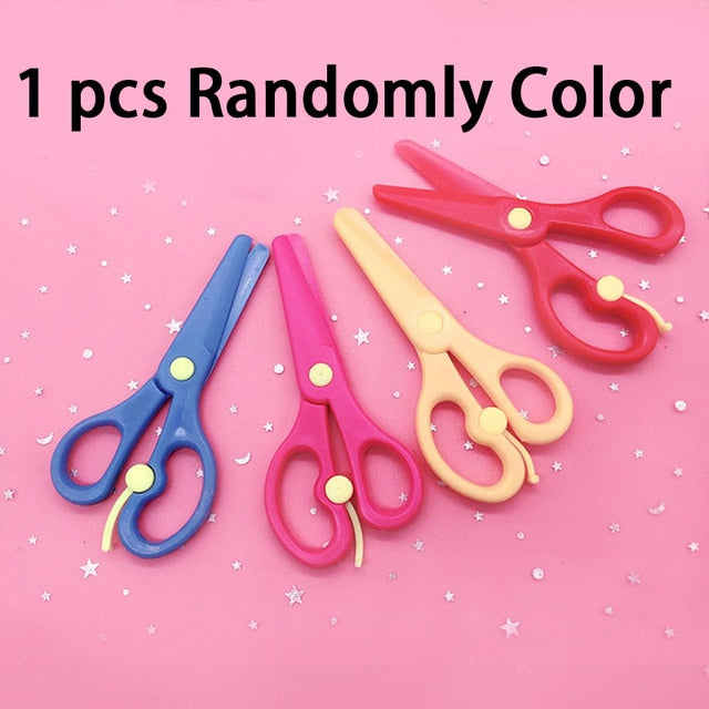 48pcs Children Cartoon DIY Colorful Paper Cutting Folding Toys kingergarden Kids Educational Art Craft with scissor Tools Gifts