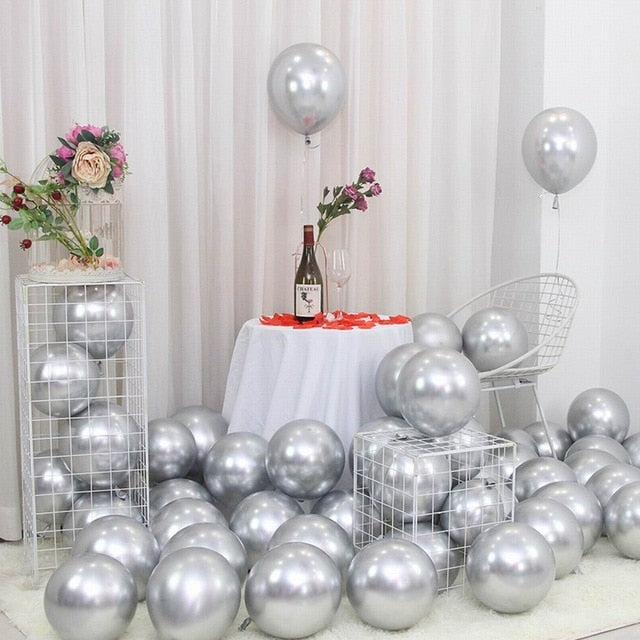 25pcs Rose Gold Metal Balloon Happy Birthday Party Decoration Kids Boy Girl Adults Wedding Birthday Ballon Bride To Be Baloon