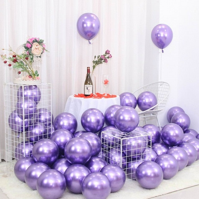 25pcs Rose Gold Metal Balloon Happy Birthday Party Decoration Kids Boy Girl Adults Wedding Birthday Ballon Bride To Be Baloon