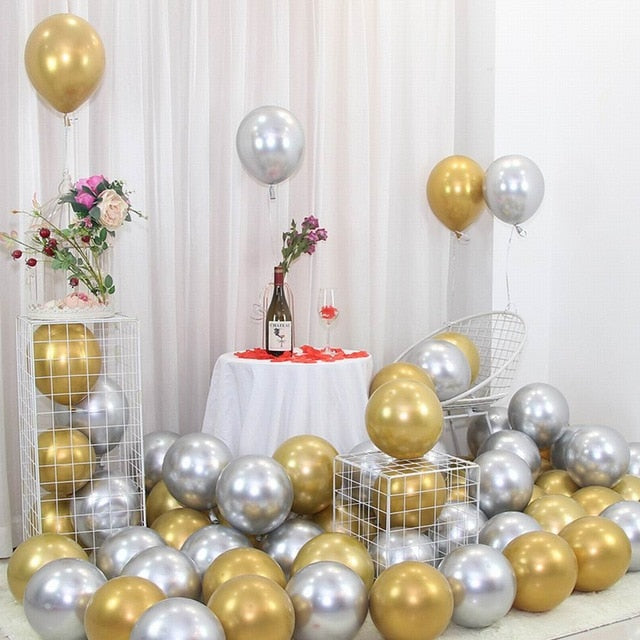 25pcs Rose Gold Metal Balloon Happy Birthday Party Decoration Kids Boy Girl Adults Wedding Birthday Ballon Bride To Be Baloon