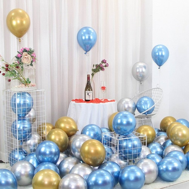 25pcs Rose Gold Metal Balloon Happy Birthday Party Decoration Kids Boy Girl Adults Wedding Birthday Ballon Bride To Be Baloon