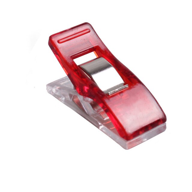 20pcs DIY Patchwork Job Foot Case Multicolor Plastic Clips Hemming Sewing Tools Sewing Accessories Crafts Sewing Clips Tools