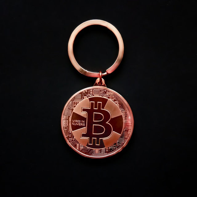 1pcs Creative Souvenir Gold Plated Bitcoin Coin Collectible Bit Metal Coin Collection Physical Cryptocurrency Commemorative Coin
