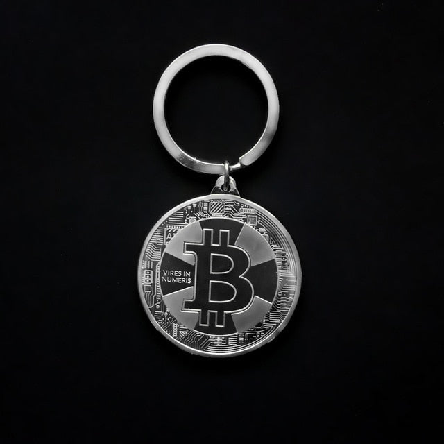 1pcs Creative Souvenir Gold Plated Bitcoin Coin Collectible Bit Metal Coin Collection Physical Cryptocurrency Commemorative Coin