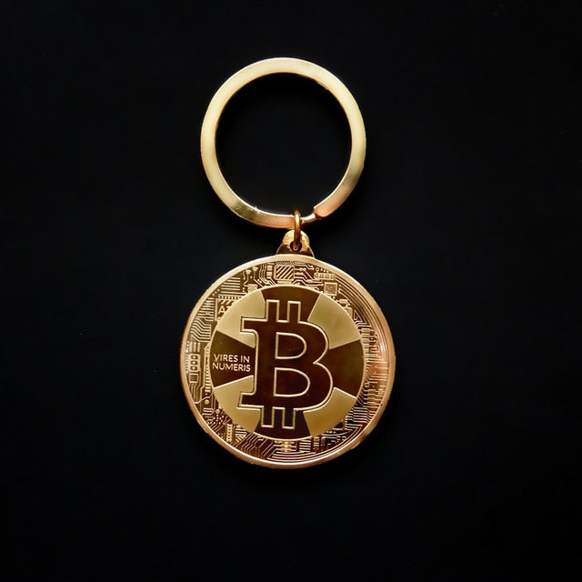 1pcs Creative Souvenir Gold Plated Bitcoin Coin Collectible Bit Metal Coin Collection Physical Cryptocurrency Commemorative Coin