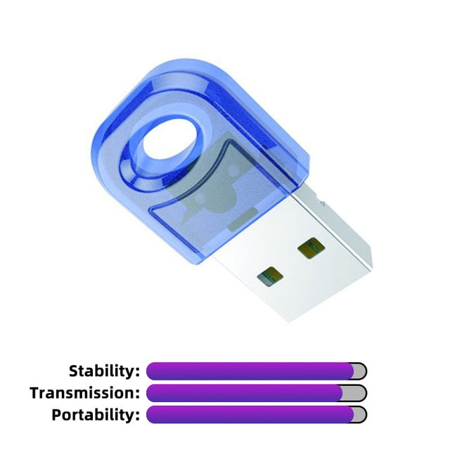 True 5.0 Bluetooth Adapter Usb Bluetooth Transmitter for Pc Computer Receptor Laptop Earphone Audio Printer Data Dongle Receiver