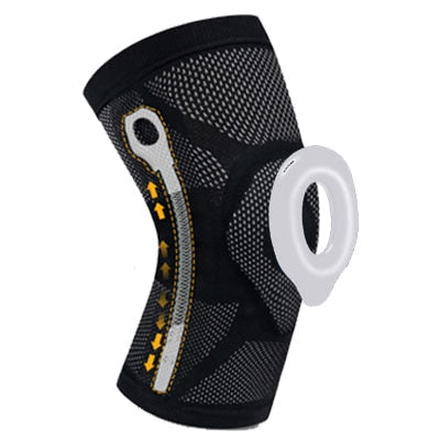 1 pcs Knee Patella Protector Brace Silicone Spring Knee Pad Basketball Running Compression Knee Sleeve Support Sports Kneepads