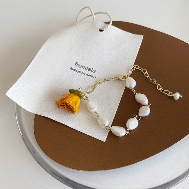 Classic Fashion Natural Stone Pearl Pendant Bracelet For Woman Exquisite New Lucky Cuff Bracelet Anniversary Gift Luxury Jewelry