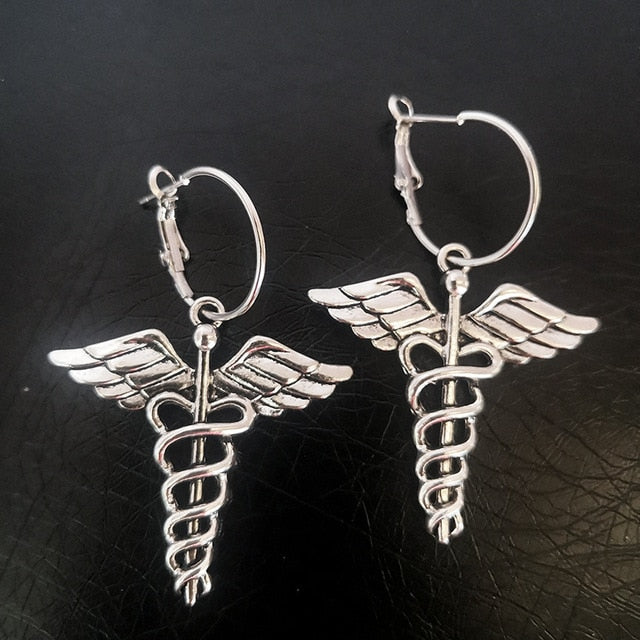 Big Cross Dangle Drop Earrings For Women Korean Trendy Punk Goth Gothic Vintage Statement Fashion Jewelry Steampunk Accessories