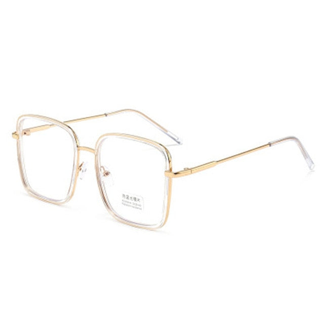 Big Frame Square Anti-blue Light Glasses Frame Oversized Computer Eyewear Frame For Women&Men Square Optical Glasses Eyeglasses