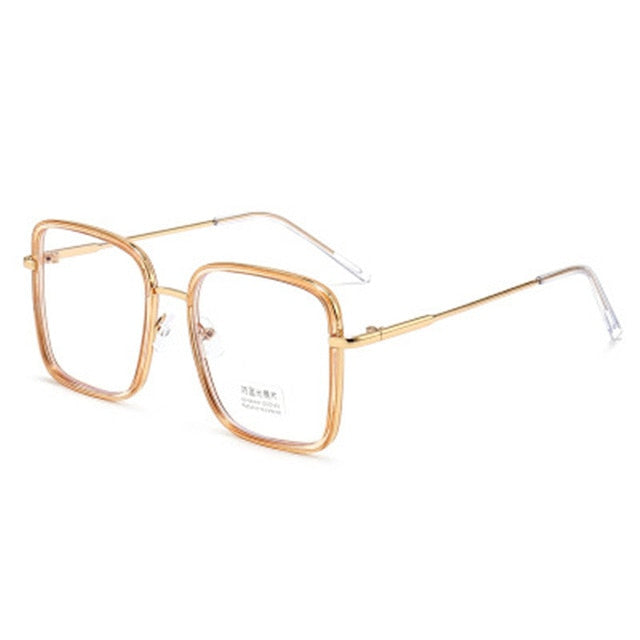 Big Frame Square Anti-blue Light Glasses Frame Oversized Computer Eyewear Frame For Women&Men Square Optical Glasses Eyeglasses