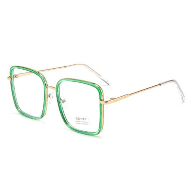 Big Frame Square Anti-blue Light Glasses Frame Oversized Computer Eyewear Frame For Women&Men Square Optical Glasses Eyeglasses