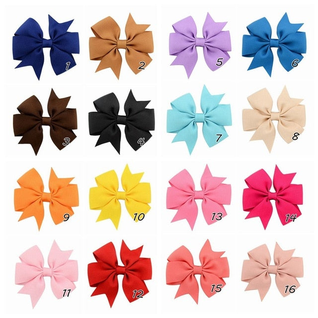 40 Colors New Baby Girl Hair Bow Toddler Butterfly Bow Knot Hair Pin Infant Hair Accessories