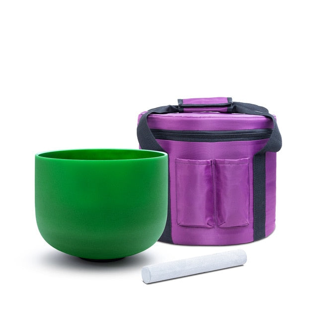 KVKA Frosted Quartz Crystal Singing Bowl Ship From Usa WIth fast delivery 8-12 inch one crystal singing bowl with case