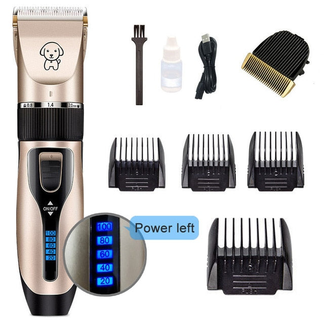Dog Clipper Dog Hair Clippers Grooming (Pet/Cat/Dog/Rabbit) haircut Trimmer Shaver Set Pets cordless Rechargeable Professional