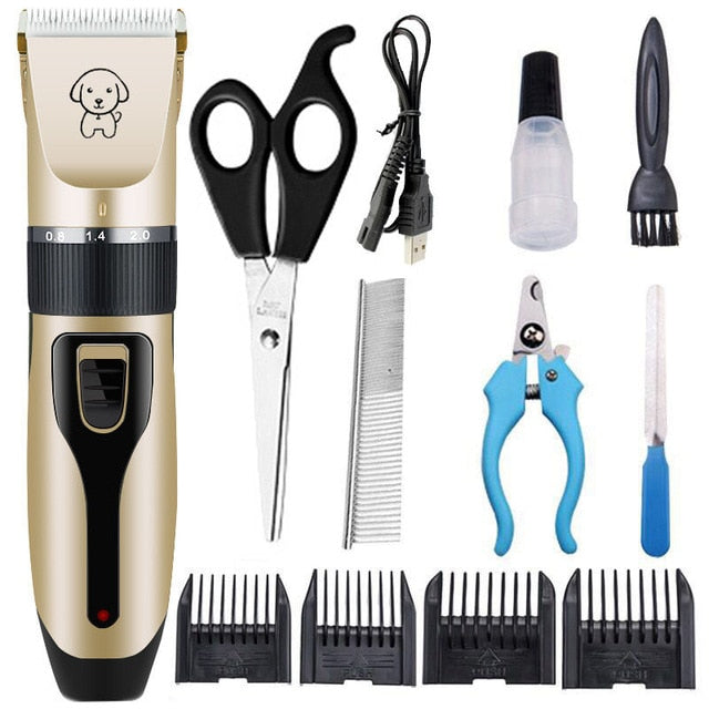 Dog Clipper Dog Hair Clippers Grooming (Pet/Cat/Dog/Rabbit) haircut Trimmer Shaver Set Pets cordless Rechargeable Professional