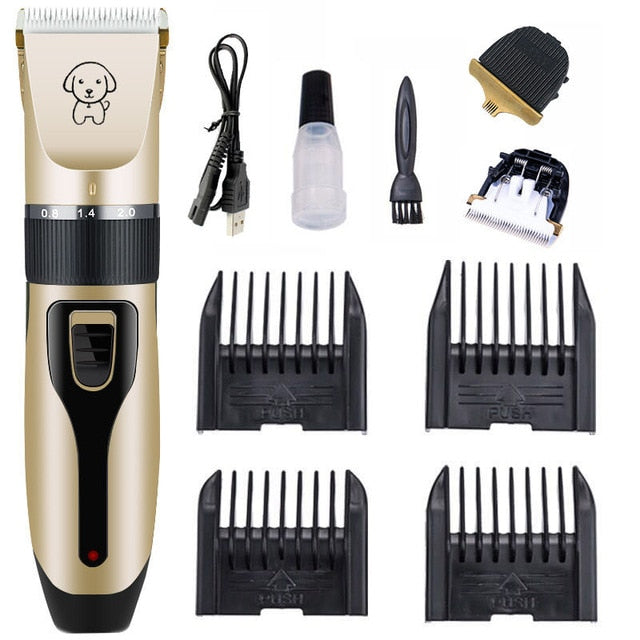 Dog Clipper Dog Hair Clippers Grooming (Pet/Cat/Dog/Rabbit) haircut Trimmer Shaver Set Pets cordless Rechargeable Professional