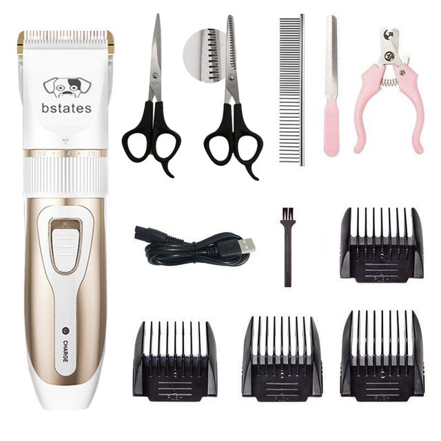 Dog Clipper Dog Hair Clippers Grooming (Pet/Cat/Dog/Rabbit) haircut Trimmer Shaver Set Pets cordless Rechargeable Professional
