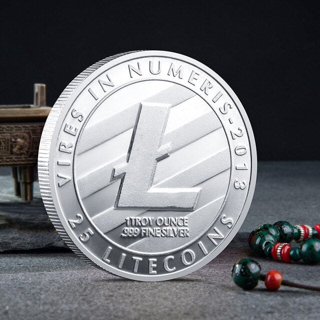 Litecoin Coins Currency Collection Physical Gift Collection Art Home Holiday Deco Imitation Dia