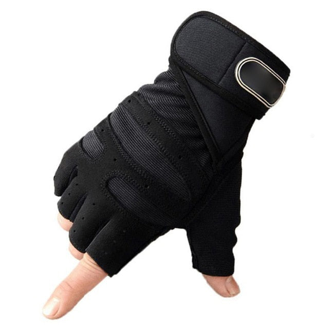 New 1 Pair Weight Lifting Training Gloves Women Men Fitness Sports Body Building Gymnastics Grips Gym Hand Palm Protector Gloves