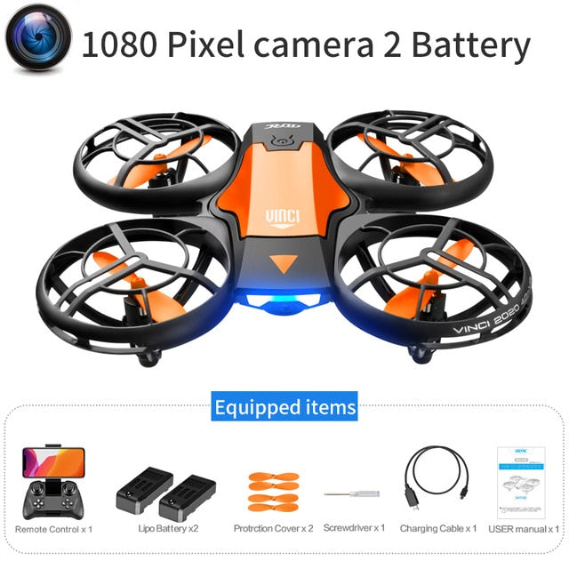 V8 New Mini Drone 4k profession HD Wide Angle Camera 1080P WiFi fpv Drone Camera Height Keep Drones Camera Helicopter Toys