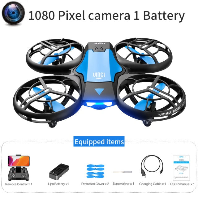 V8 New Mini Drone 4k profession HD Wide Angle Camera 1080P WiFi fpv Drone Camera Height Keep Drones Camera Helicopter Toys