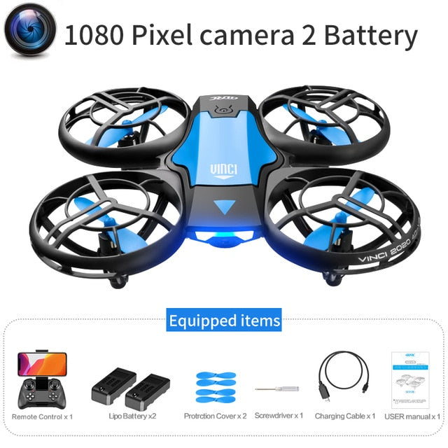 V8 New Mini Drone 4k profession HD Wide Angle Camera 1080P WiFi fpv Drone Camera Height Keep Drones Camera Helicopter Toys