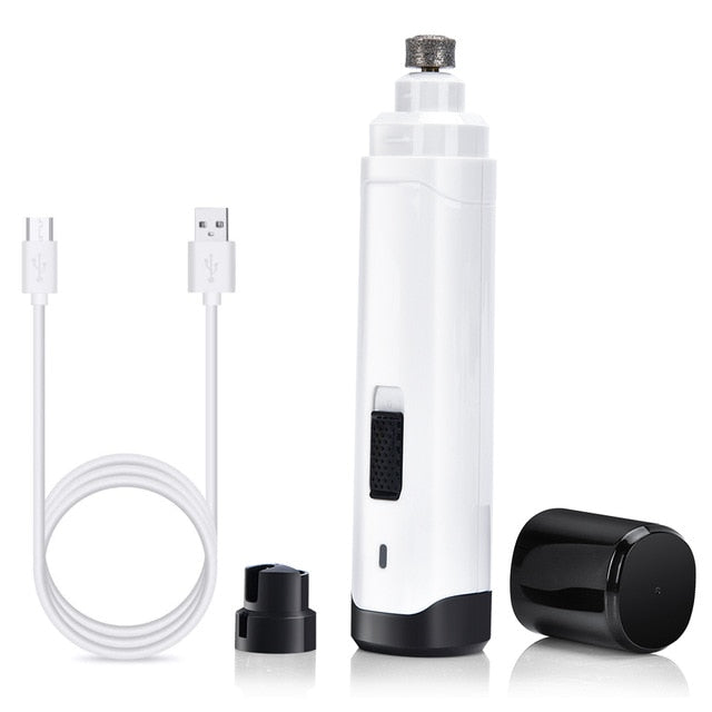 Electric Pet Nail Scissors Grinder Dog Cat Claw Grooming Trimmer Cutters Rechargeable Pet Nail Clippers Pet Supplies