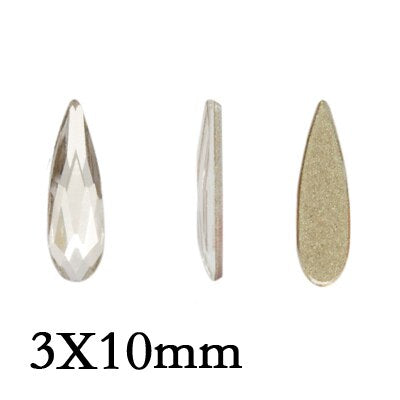 20pcs Crystal Nail Diamond Pixie Strass Clear Glass Rhinestones For 3D Nails Art Decorations Supplies Jewelry Rhinestone