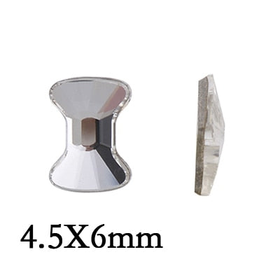 20pcs Crystal Nail Diamond Pixie Strass Clear Glass Rhinestones For 3D Nails Art Decorations Supplies Jewelry Rhinestone