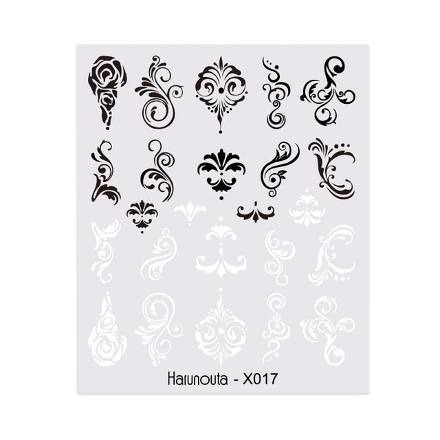 Harunouta Spring Simple Green Theme Water Decal Sticker Flower Leaf Tree Summer DIY Slider For Manicuring Nail Art Watermarks