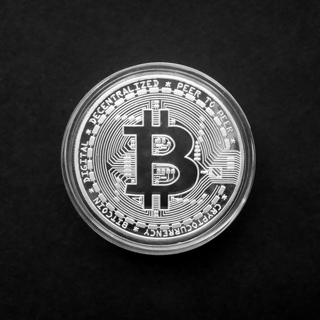 Funny Bitcoin Collectible BTC Coin Pirate Treasure Coins Props Toys For Halloween Party Cosplay Kids
