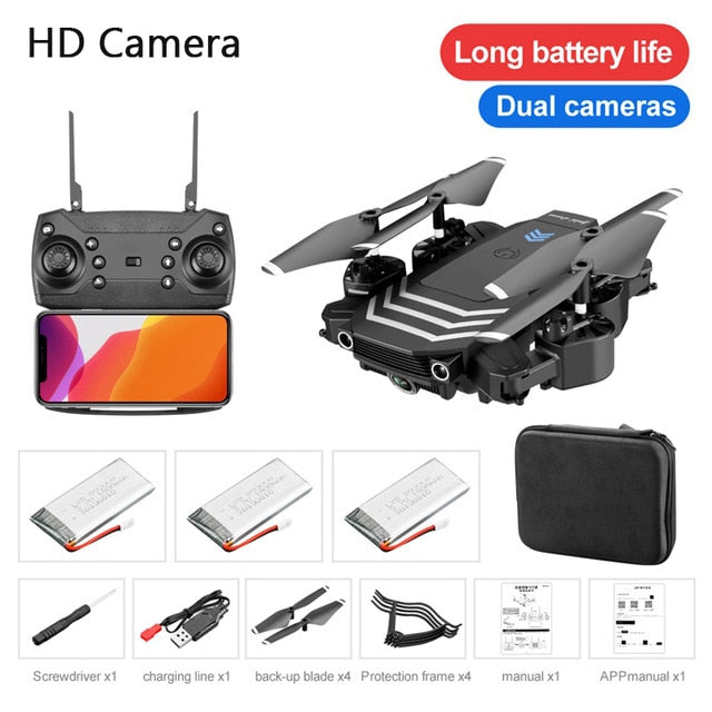 LS11 RC Drone 4K Quadcopter With Camera HD 1080P FPV Drones Foldable Dron Professional Altitude Hold Flying 18min Quadcopter Toy