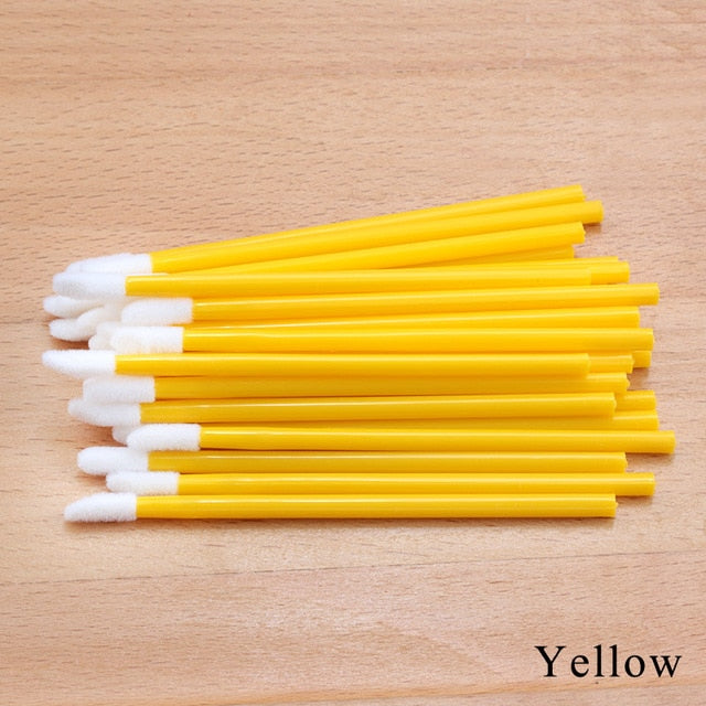 50pcs Disposable Eyelashes brush Individual Lash Removing Cleaning Mascara Applicator Makeup Brushes For Eyelash Extension Tool