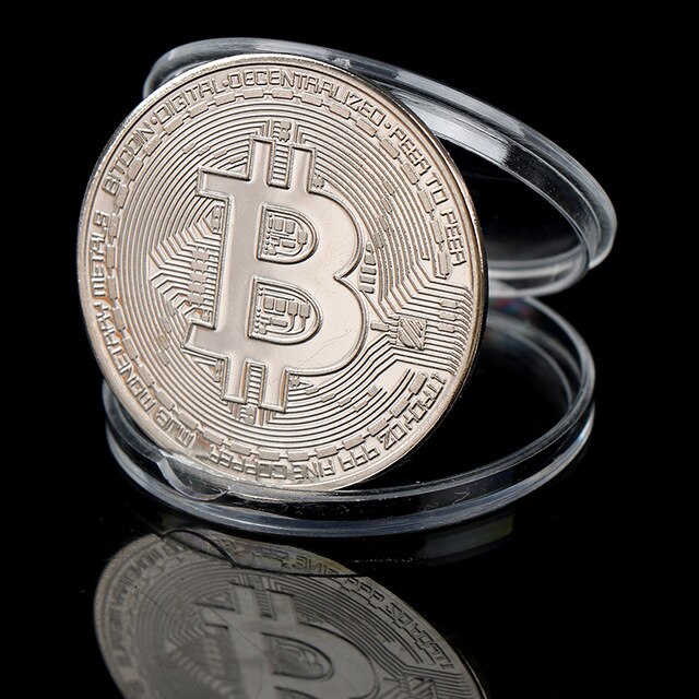 Funny Bitcoin Collectible BTC Coin Pirate Treasure Coins Props Toys For Halloween Party Cosplay Kids