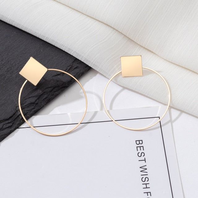 Fashion Statement Earrings Large Geometric Earrings For Women Hanging Dangle Earrings Drop Earrings 2020 Modern Female Jewelry