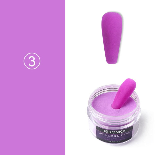 15g Acrylic Powder For Nail Extension Carving Valentines Day Nail Design Dipping Powder Pigment Dust Professional Nail Supplies