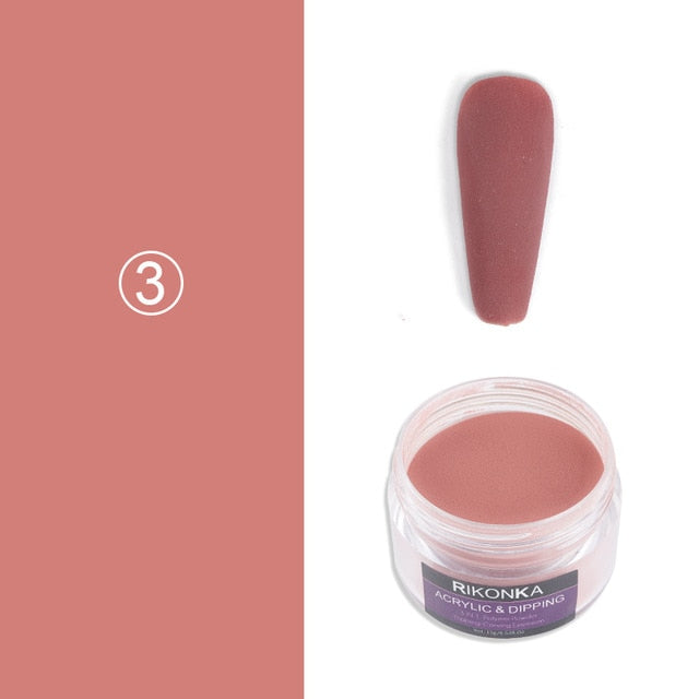 15g Acrylic Powder For Nail Extension Carving Valentines Day Nail Design Dipping Powder Pigment Dust Professional Nail Supplies