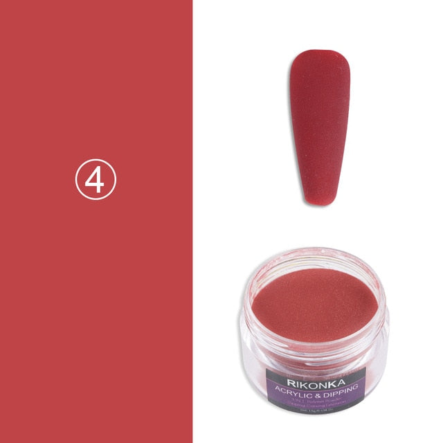 15g Acrylic Powder For Nail Extension Carving Valentines Day Nail Design Dipping Powder Pigment Dust Professional Nail Supplies