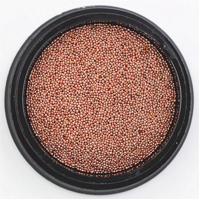 0.4-3.0mm Caviar Metal Beads Steel Ball Nail Studs CAVIAR BEADS ROSE GOLD sliver black 3D Nail Art manicure diy supplies tools