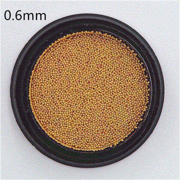 0.4-3.0mm Caviar Metal Beads Steel Ball Nail Studs CAVIAR BEADS ROSE GOLD sliver black 3D Nail Art manicure diy supplies tools