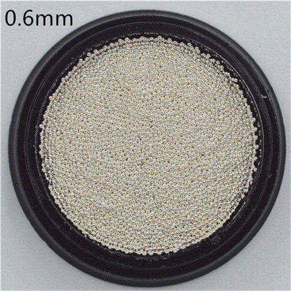 0.4-3.0mm Caviar Metal Beads Steel Ball Nail Studs CAVIAR BEADS ROSE GOLD sliver black 3D Nail Art manicure diy supplies tools