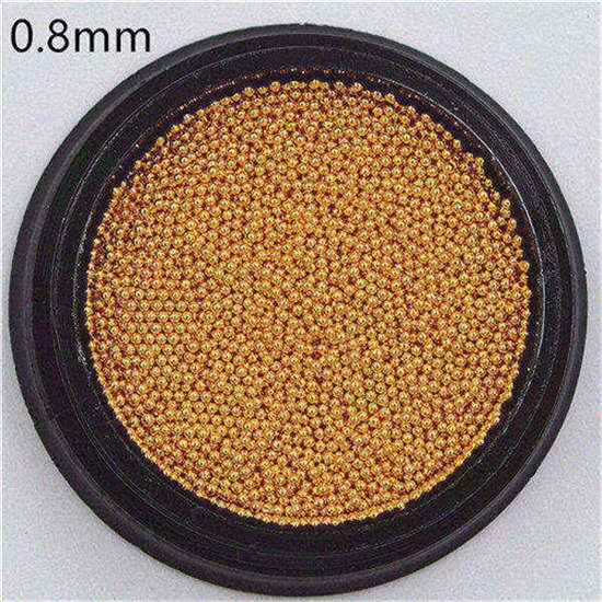 0.4-3.0mm Caviar Metal Beads Steel Ball Nail Studs CAVIAR BEADS ROSE GOLD sliver black 3D Nail Art manicure diy supplies tools