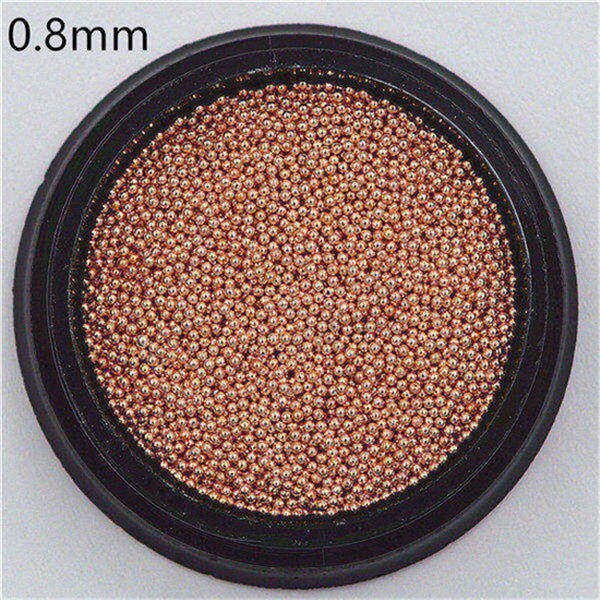 0.4-3.0mm Caviar Metal Beads Steel Ball Nail Studs CAVIAR BEADS ROSE GOLD sliver black 3D Nail Art manicure diy supplies tools