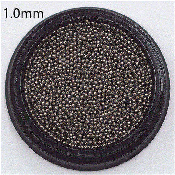 0.4-3.0mm Caviar Metal Beads Steel Ball Nail Studs CAVIAR BEADS ROSE GOLD sliver black 3D Nail Art manicure diy supplies tools