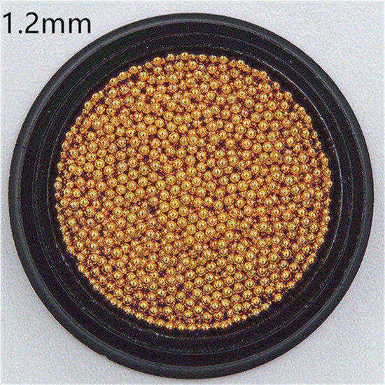 0.4-3.0mm Caviar Metal Beads Steel Ball Nail Studs CAVIAR BEADS ROSE GOLD sliver black 3D Nail Art manicure diy supplies tools